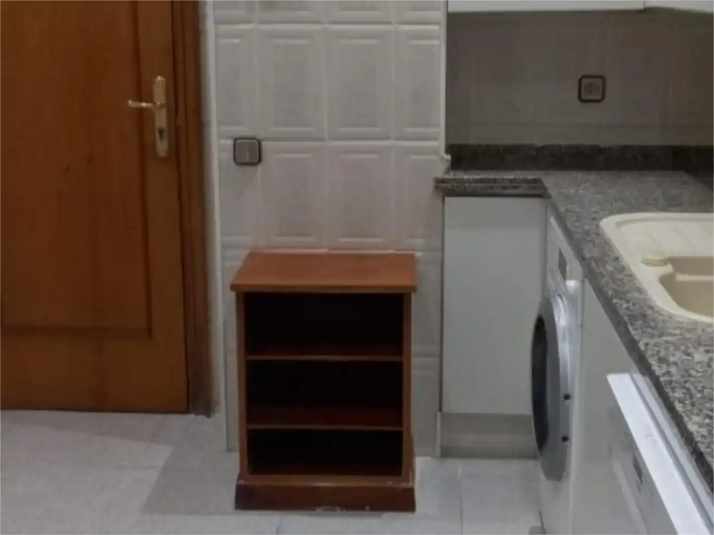 Küche von Wohnung zur Miete in Madrid mit Klimaanlage, Privatgarten und Parkett