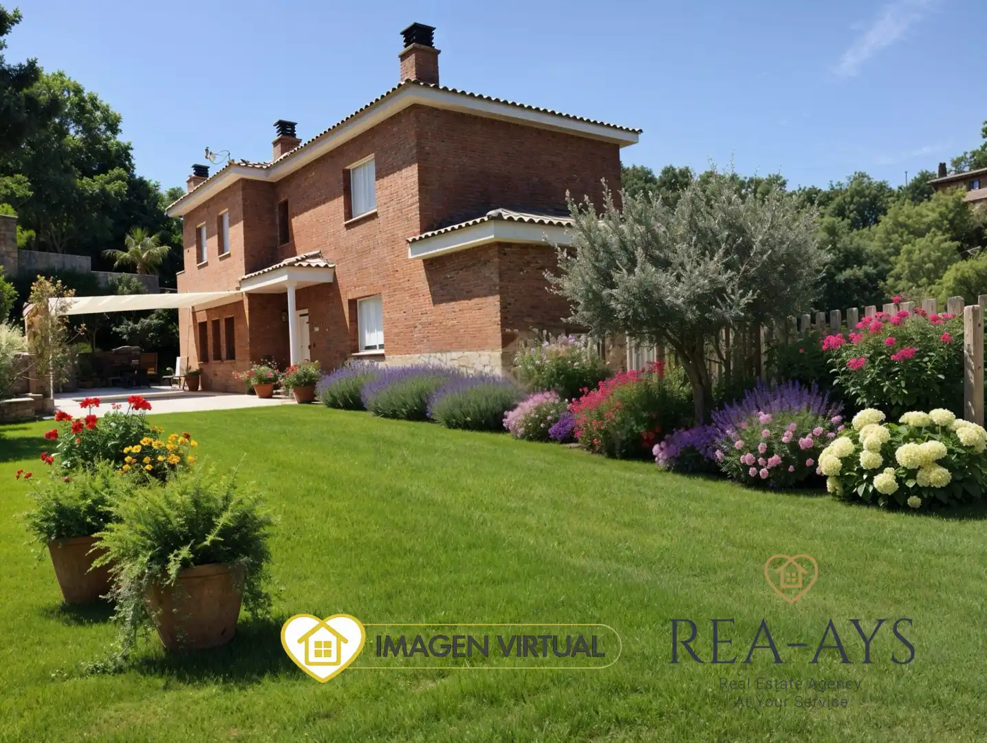 Jardín de Casa o chalet en venta en Cervelló con Aire acondicionado, Calefacción y Jardín privado