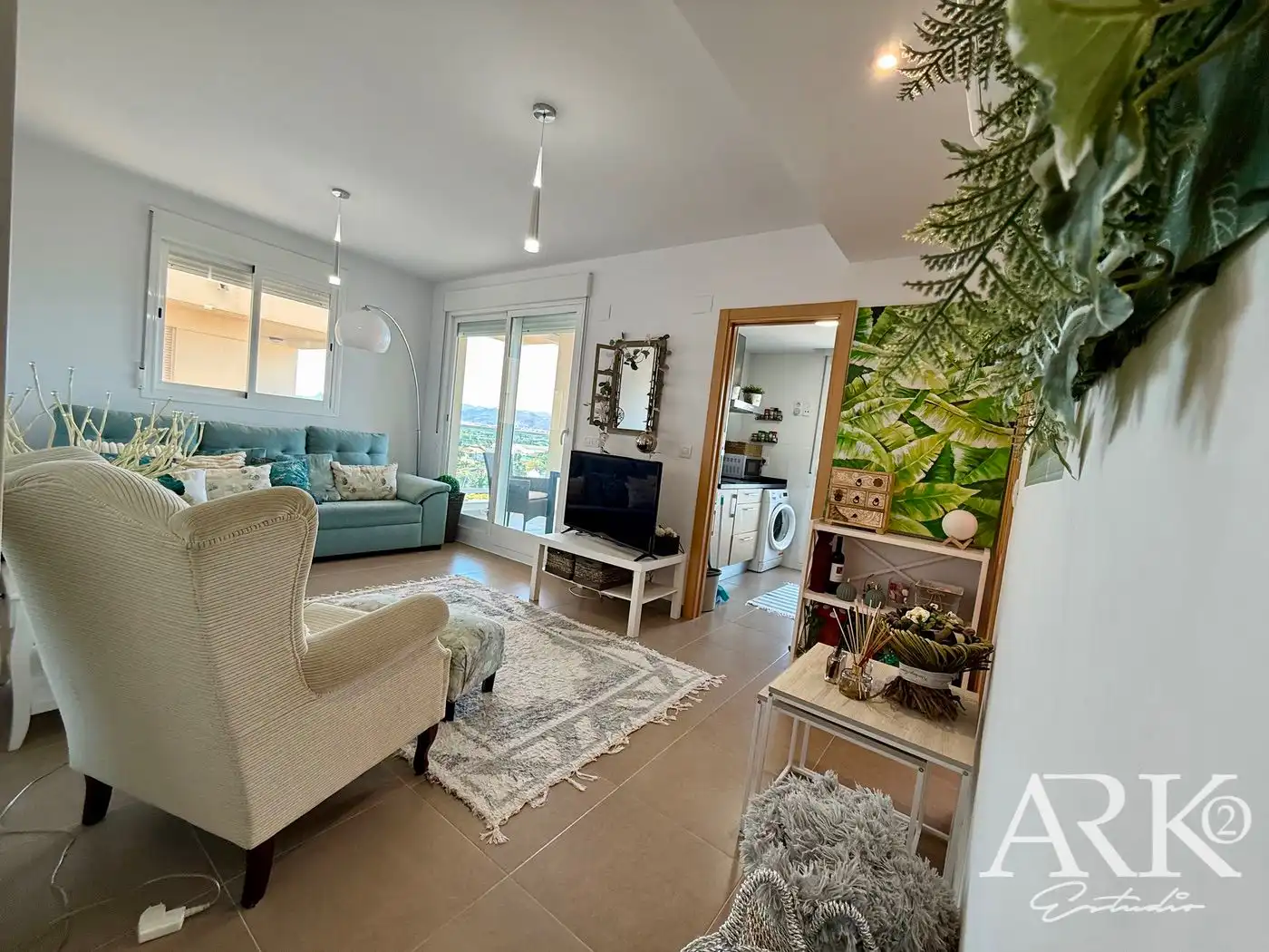 Sala de estar de Apartamento en venta en Piles con Aire acondicionado, Calefacción y Terraza