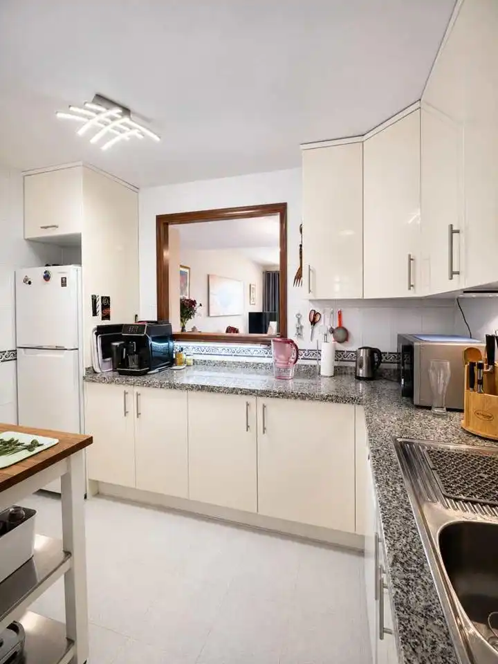 Cocina de Apartamento en venta en Manilva con Aire acondicionado, Calefacción y Terraza