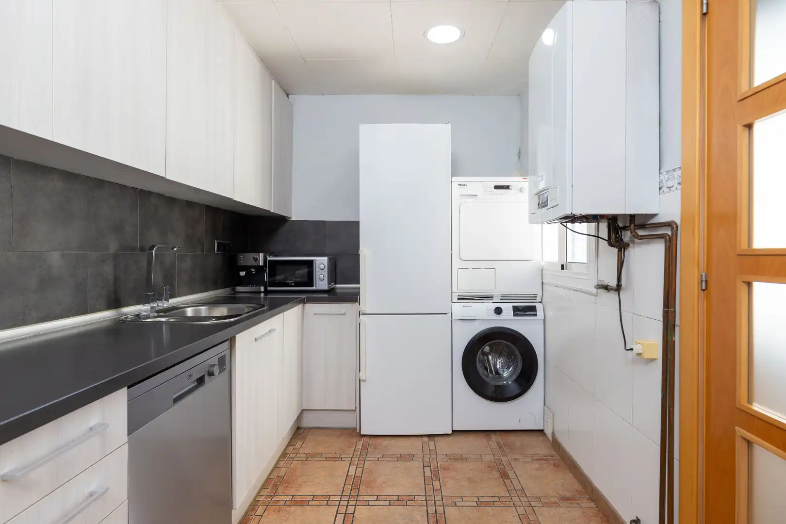 Kitchen of Attic for sale in Sabadell  with Air Conditioner, Heating and Terrace