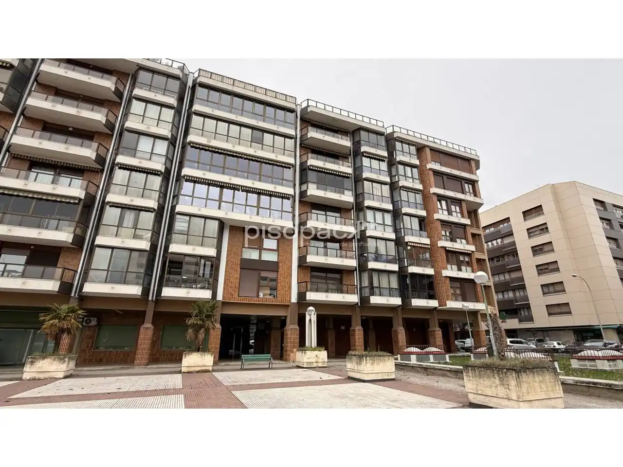 Exterior view of Flat for sale in  Pamplona / Iruña  with Heating, Terrace and Storage room