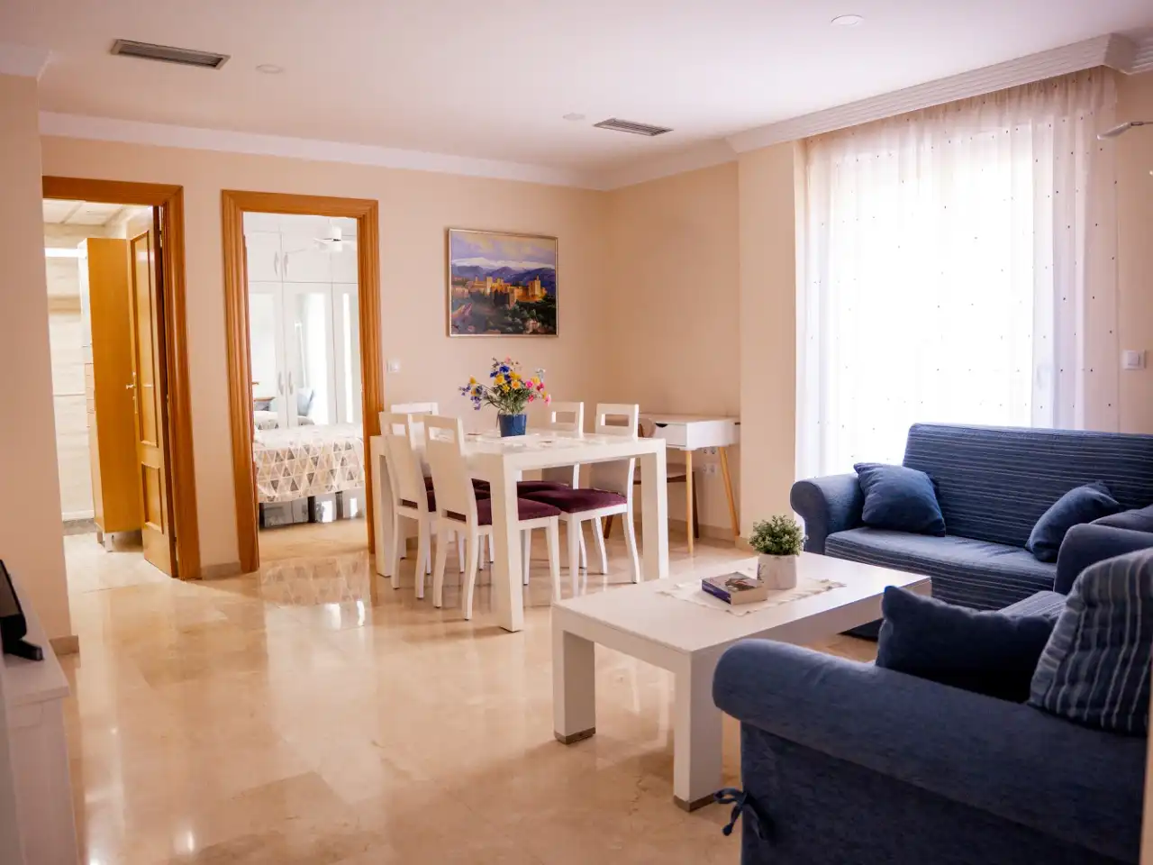 Living room of Flat for sale in Maracena  with Air Conditioner, Terrace and Balcony