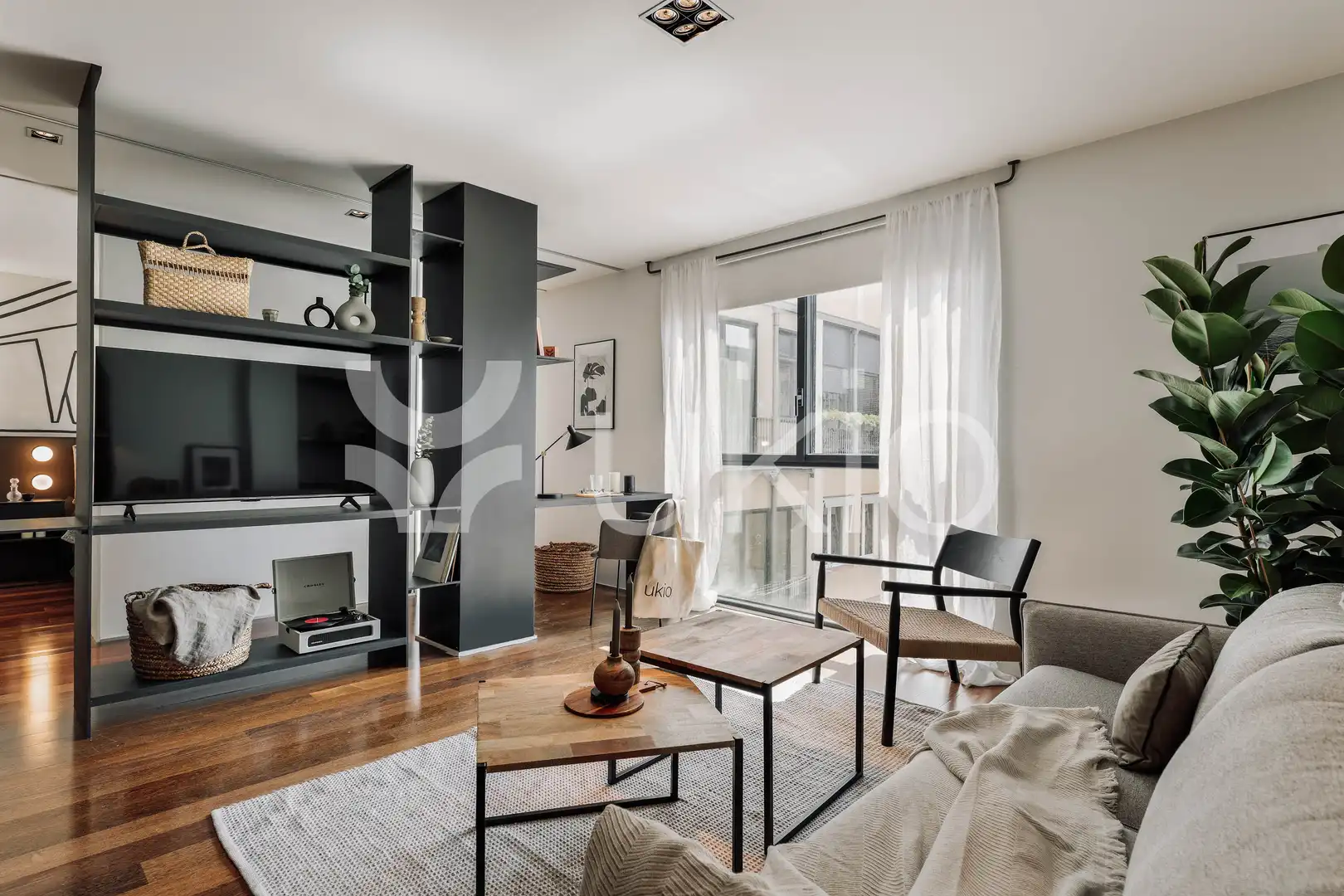 Living room of Apartments for rent in Barcelona  with Air Conditioner, Heating and Furnished