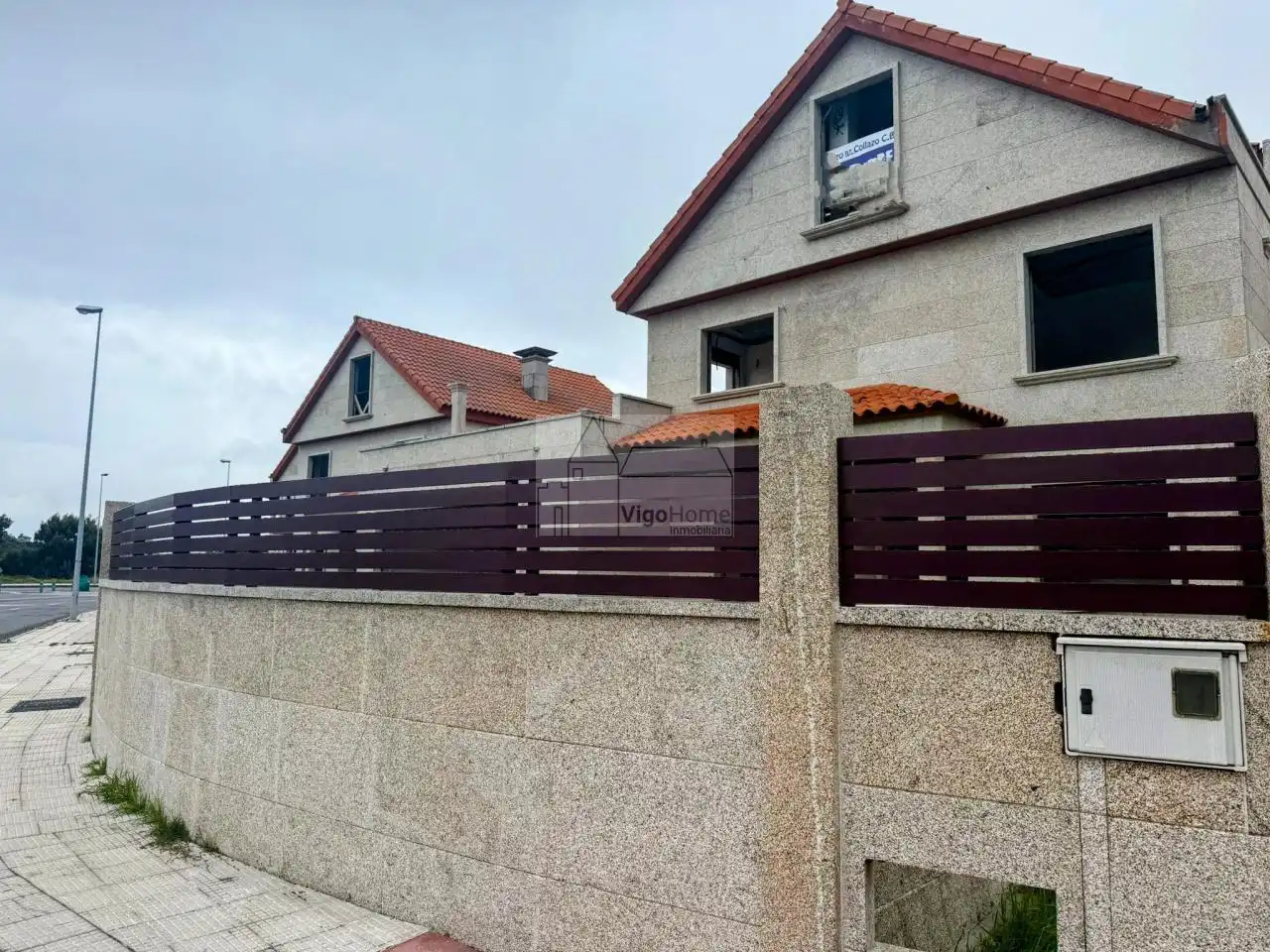 Vista exterior de Casa o xalet en venda en Baiona amb Calefacció, Jardí privat i Terrassa