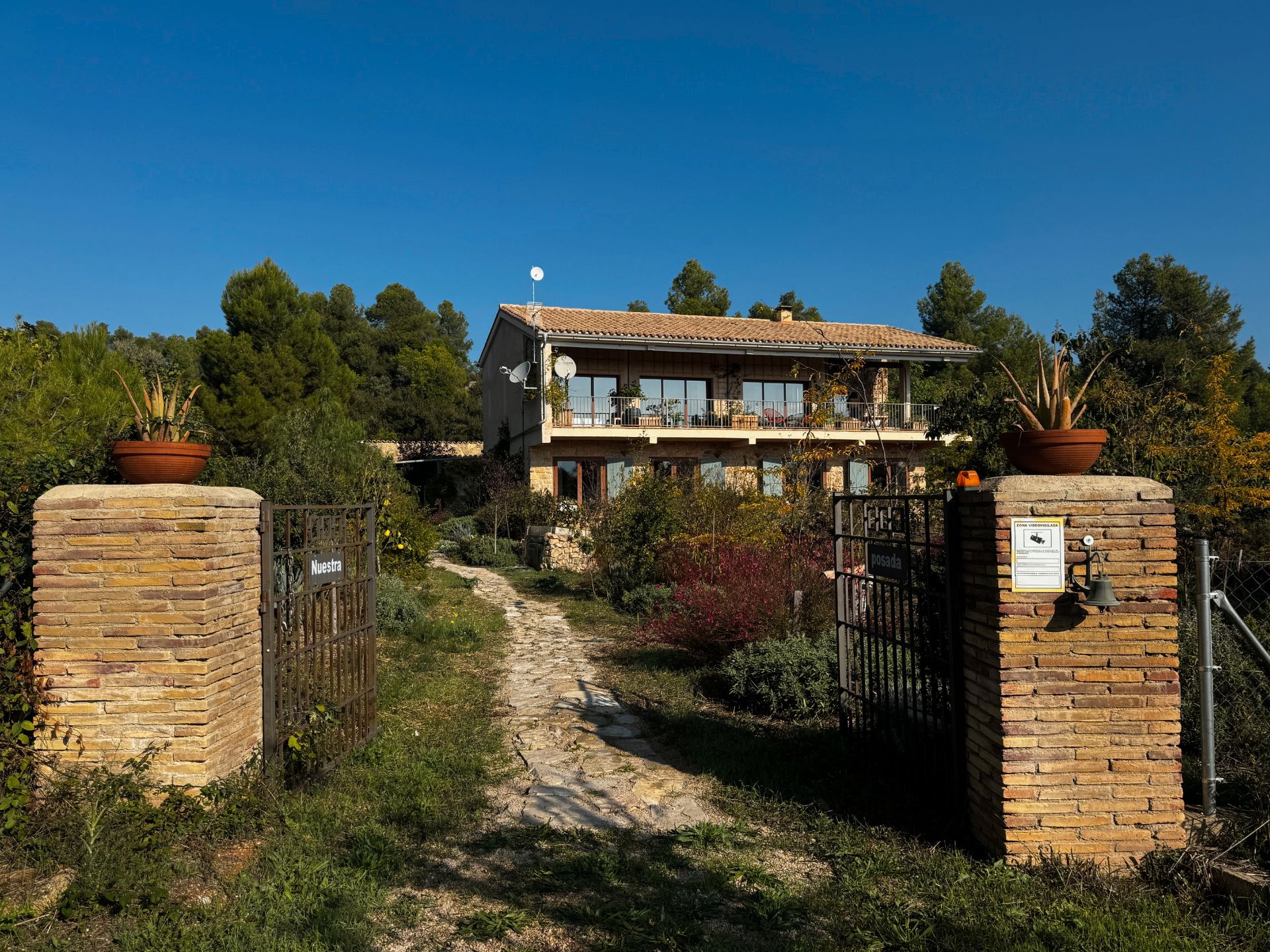 Exterior view of Country house for sale in Lledó  with Air Conditioner, Terrace and Swimming Pool