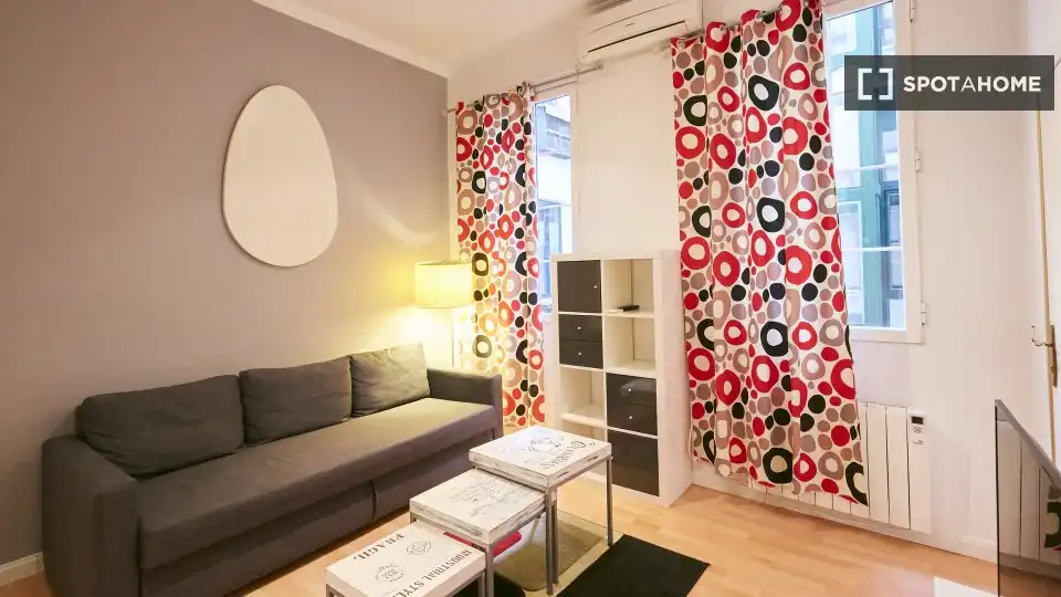Sala de estar de Piso de alquiler en Madrid con Aire acondicionado, Calefacción y Amueblado