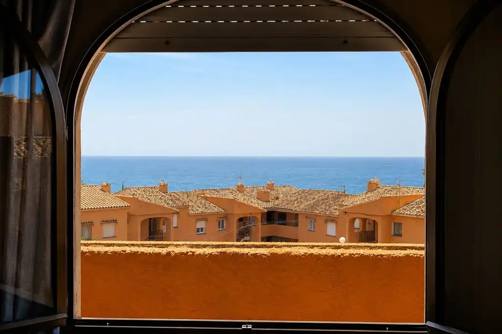 Vista exterior de Àtic en venda en Mijas amb Aire condicionat, Terrassa i Moblat