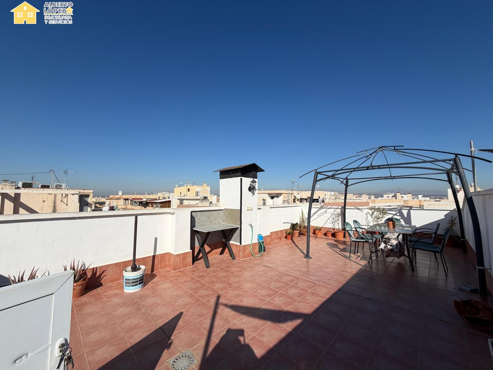 Terraza de Piso de alquiler en Elche / Elx con Terraza, Amueblado y Balcón