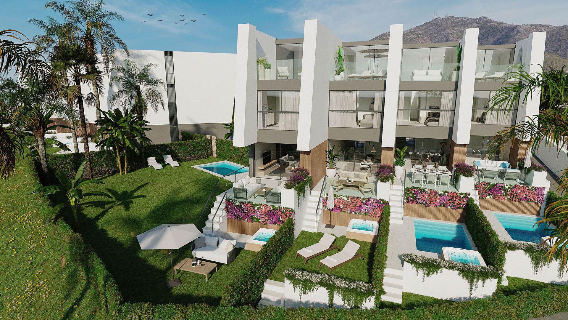 Jardí de Casa o xalet en venda en Fuengirola amb Aire condicionat, Jardí privat i Terrassa