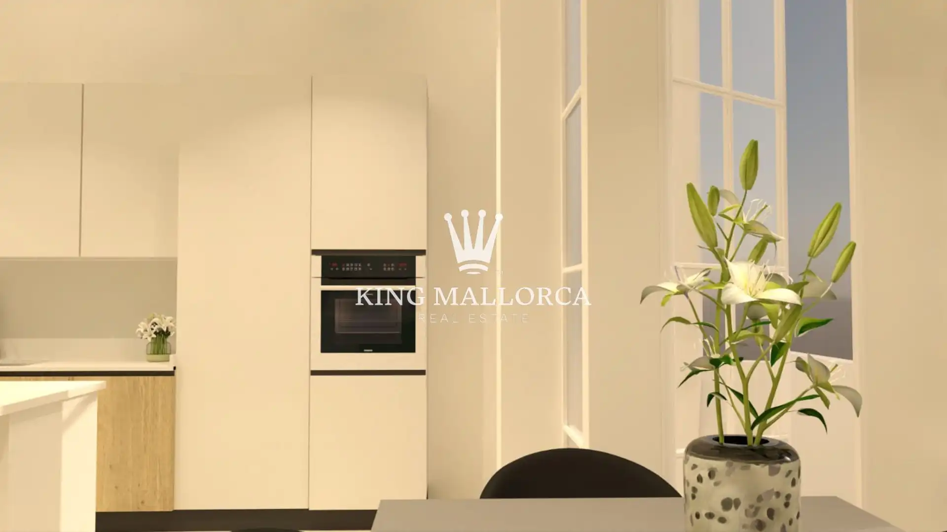 Kitchen of Apartments for sale in  Palma de Mallorca  with Air Conditioner, Heating and Terrace