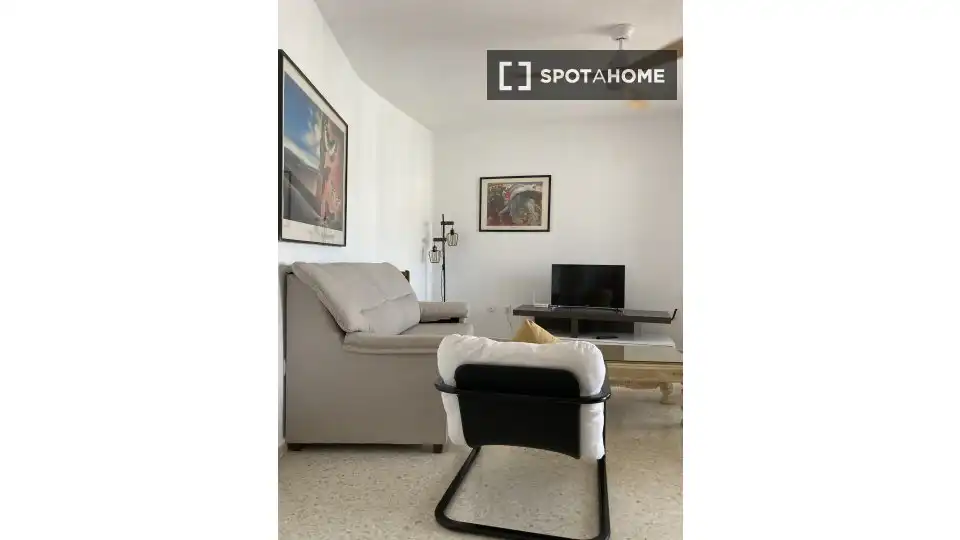 Sala d'estar de Apartament per a compartir en Almuñécar amb Aire condicionat, Calefacció i Terrassa