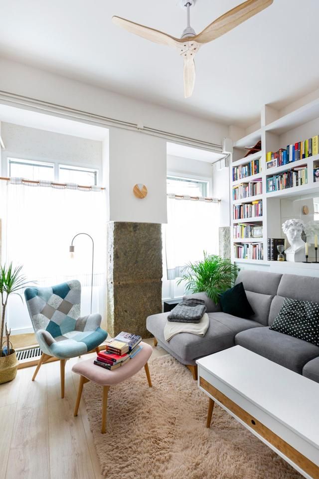 Sala d'estar de Planta baixa de lloguer en  Madrid Capital amb Calefacció i Moblat