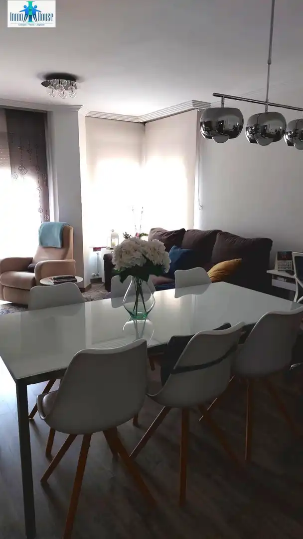Living room of Flat for sale in  Albacete Capital  with Air Conditioner, Heating and Furnished