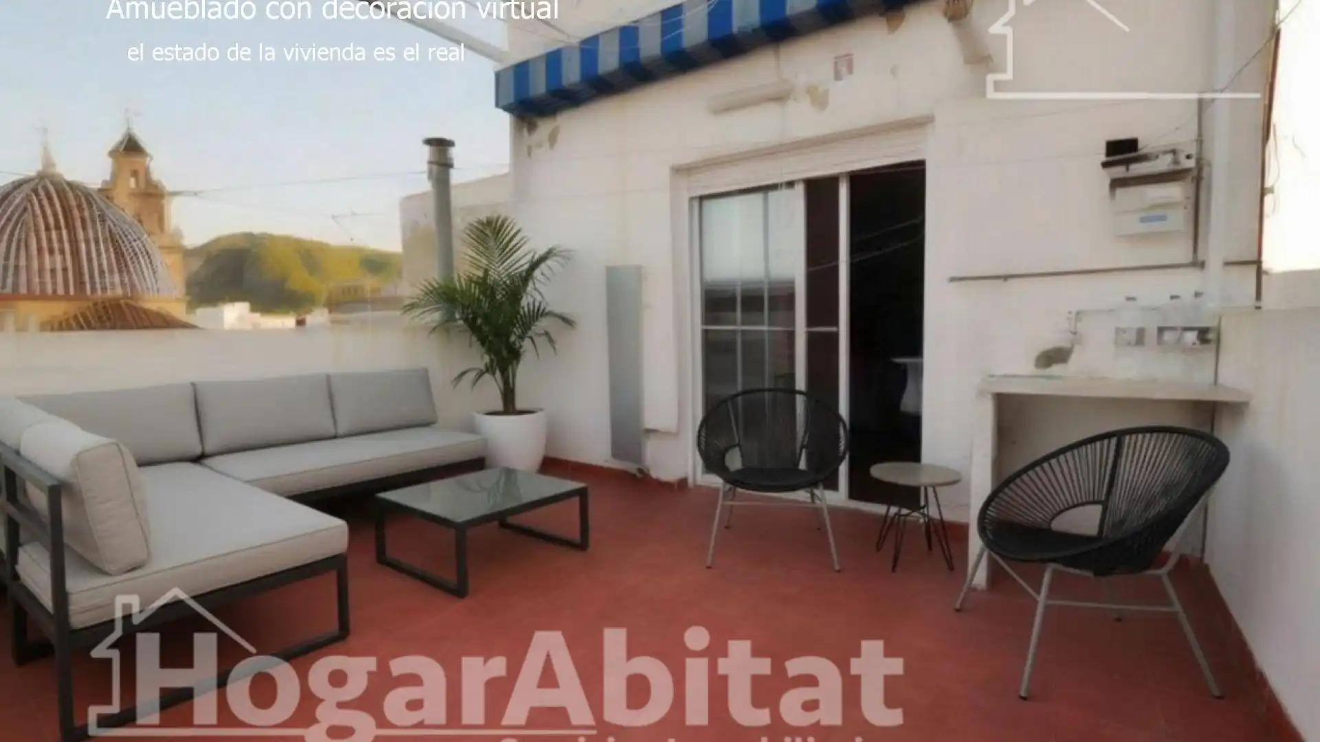 Terrace of Houses for sale in Tavernes de la Valldigna  with Air Conditioner, Terrace and Furnished