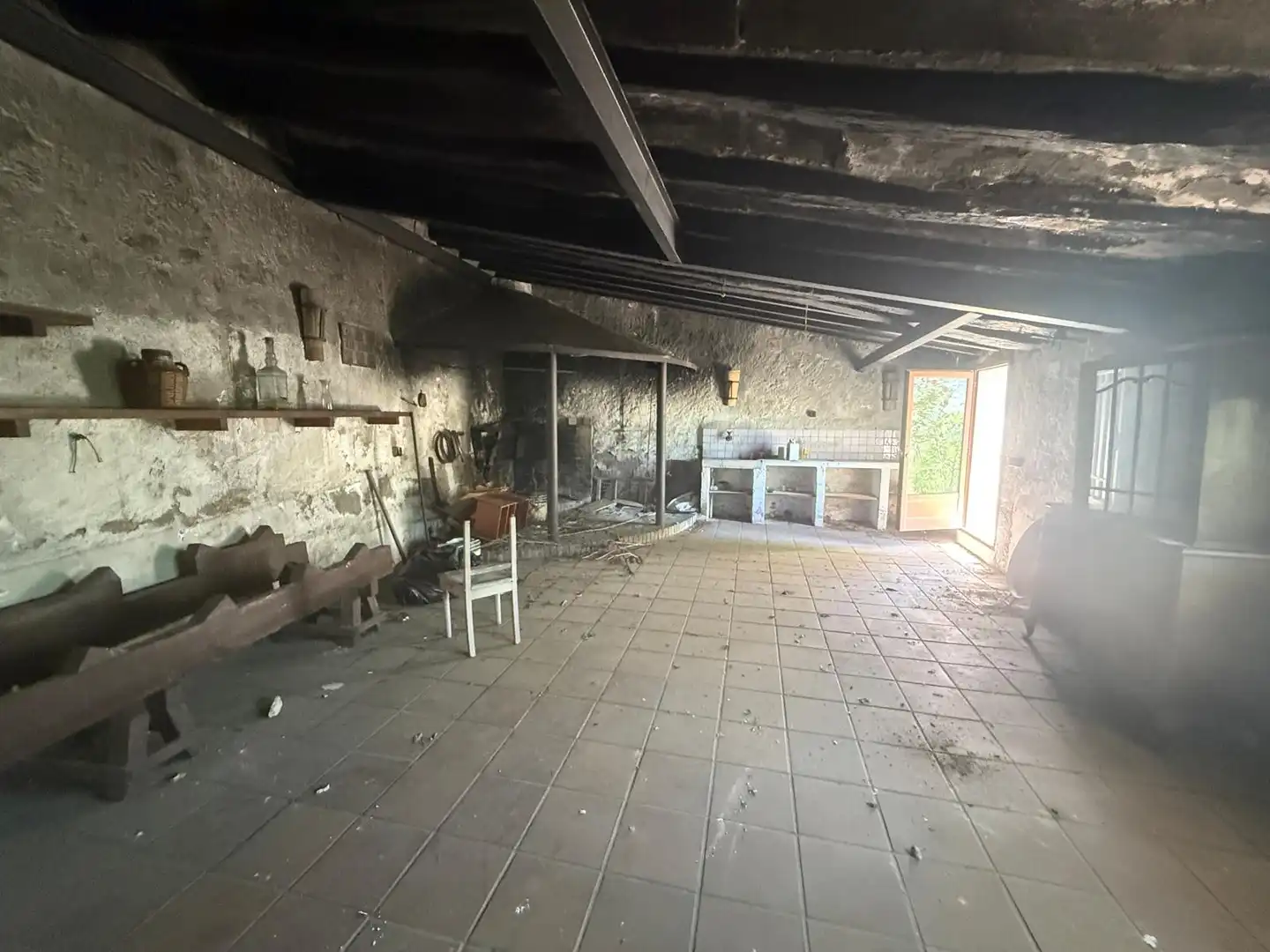Cocina de Casa o chalet en venta en Querol con Jardín privado, Terraza y Piscina