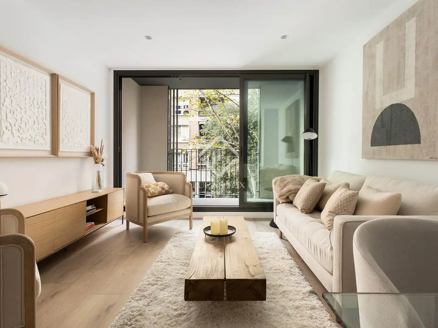 Sala de estar de Piso en venta en Barcelona con Aire acondicionado, Calefacción y Terraza