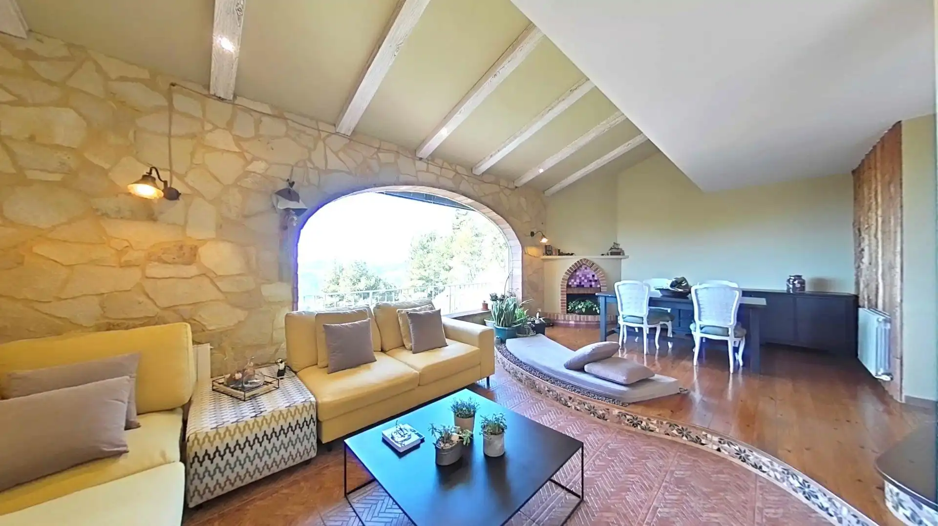 Sala de estar de Casa o chalet en venta en L'Ametlla del Vallès con Aire acondicionado, Calefacción y Jardín privado