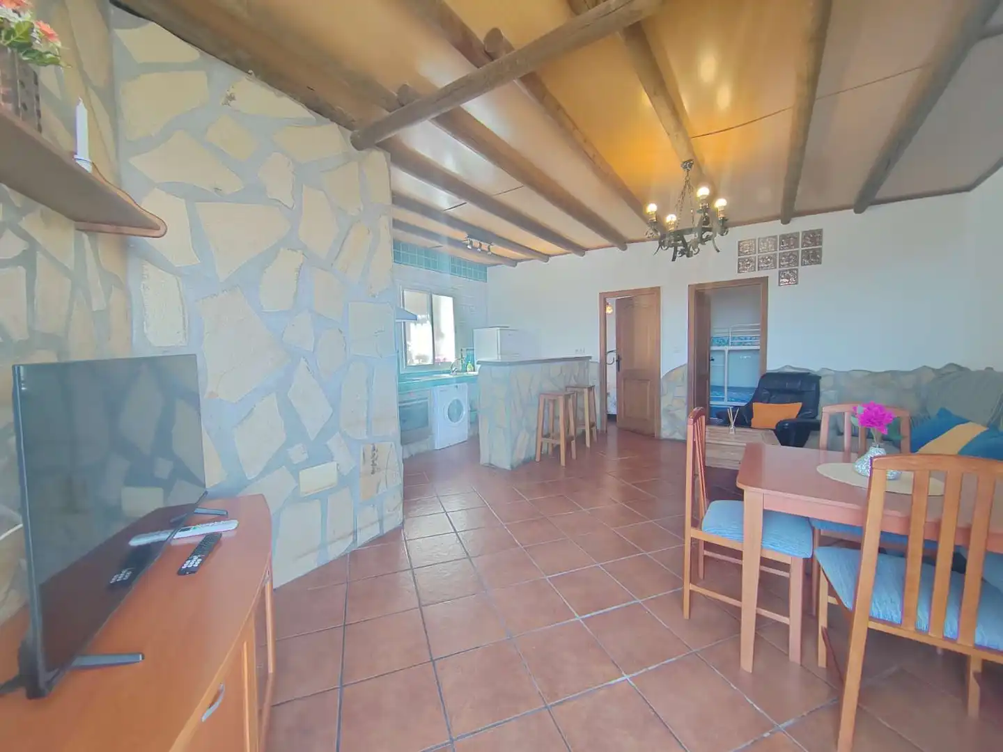 Cocina de Apartamento de alquiler en Cómpeta con Aire acondicionado y Amueblado