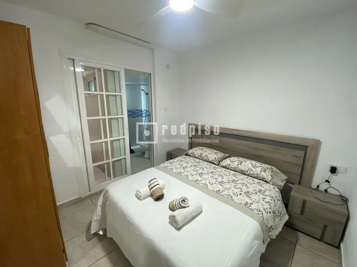 Schlafzimmer von Wohnungen zur Miete in Málaga mit Heizung, Terrasse und Möbliert