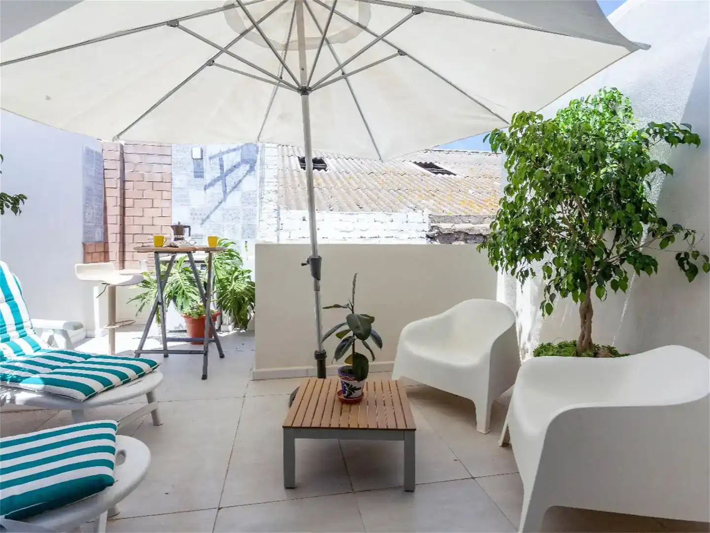 Terrassa de Apartament de lloguer en  Valencia Capital amb Aire condicionat
