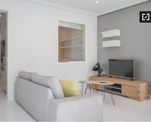 Living room of Flat to rent in  Madrid Capital  with Air Conditioner, Heating and Furnished