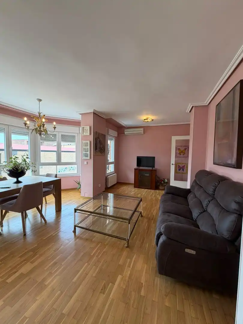 Sala de estar de Piso de alquiler en Madrid con Aire acondicionado, Calefacción y Parquet