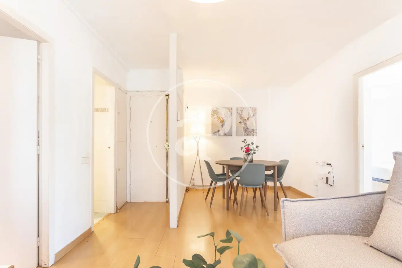 Sala de estar de Piso de alquiler en Barcelona con Amueblado y Balcón