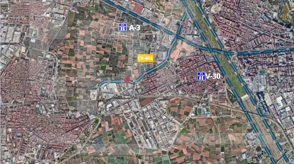 Exterior view of Industrial land for sale in Aldaia