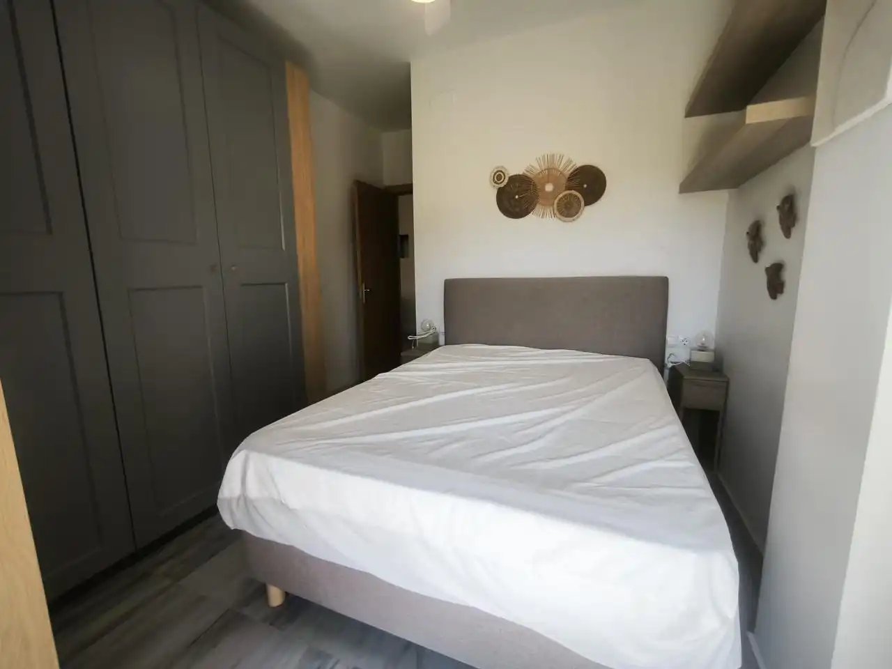 Schlafzimmer von Wohnung zur Miete in Benalmádena mit Klimaanlage und Möbliert