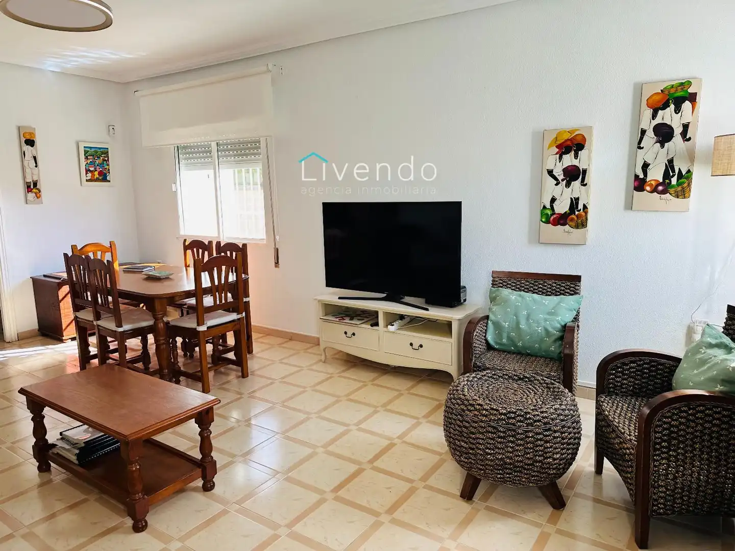 Sala de estar de Casa o chalet en venta en Chiclana de la Frontera con Piscina y Alarma