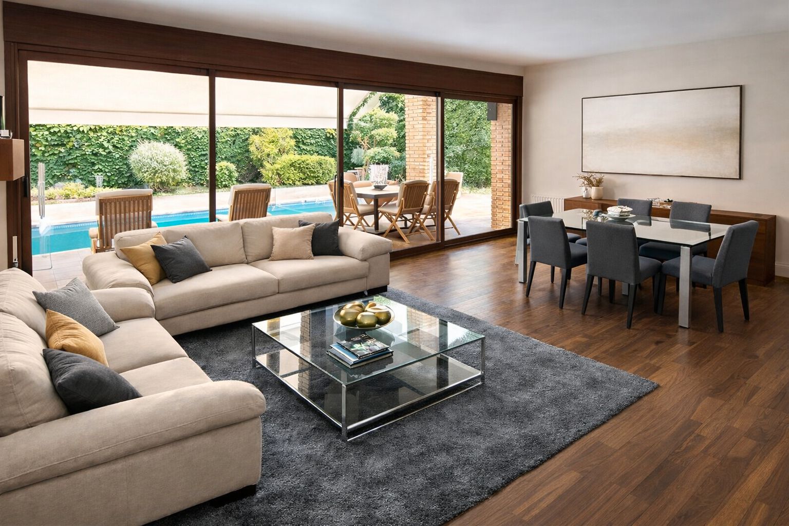 Living room of Single-family semi-detached for sale in Teià  with Private garden, Terrace and Swimming Pool