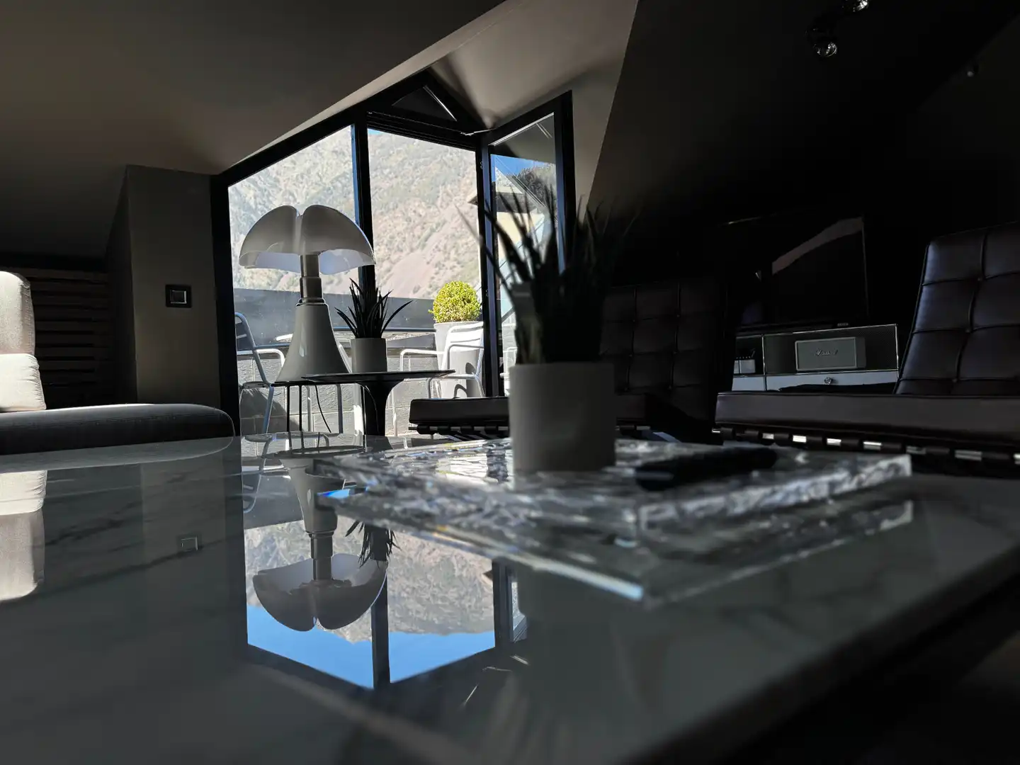 Living room of Attic for sale in Escaldes – Engordany  with Air Conditioner, Heating and Parquet flooring