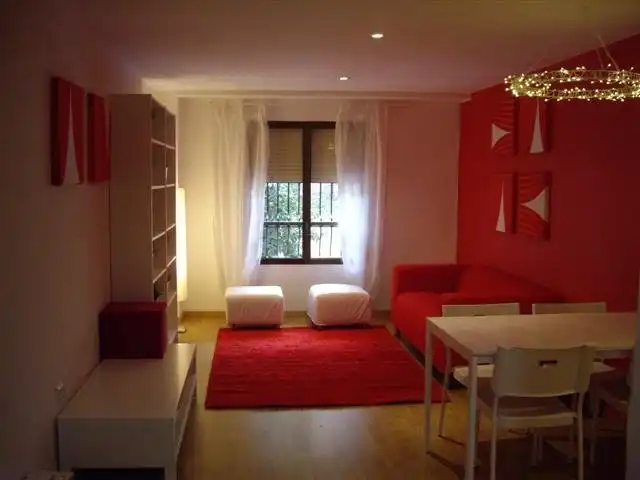 Wohnzimmer von Wohnung zur Miete in Valencia mit Klimaanlage