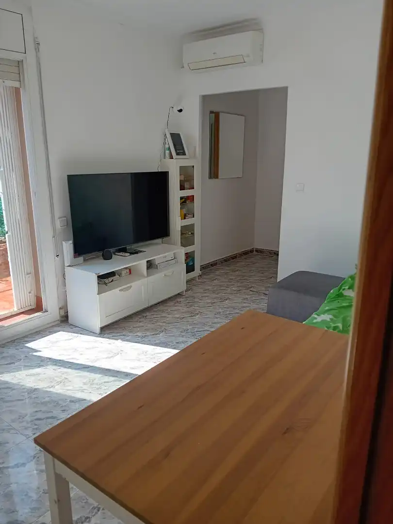 Sala d'estar de Àtic en venda en Badalona amb Aire condicionat i Terrassa