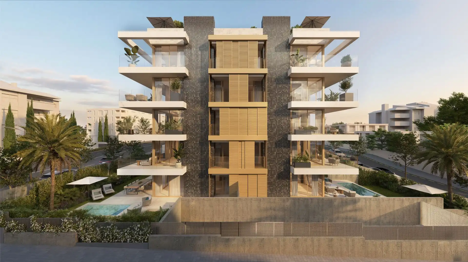 Vista exterior de Apartament en venda en  Palma de Mallorca amb Aire condicionat, Calefacció i Jardí privat