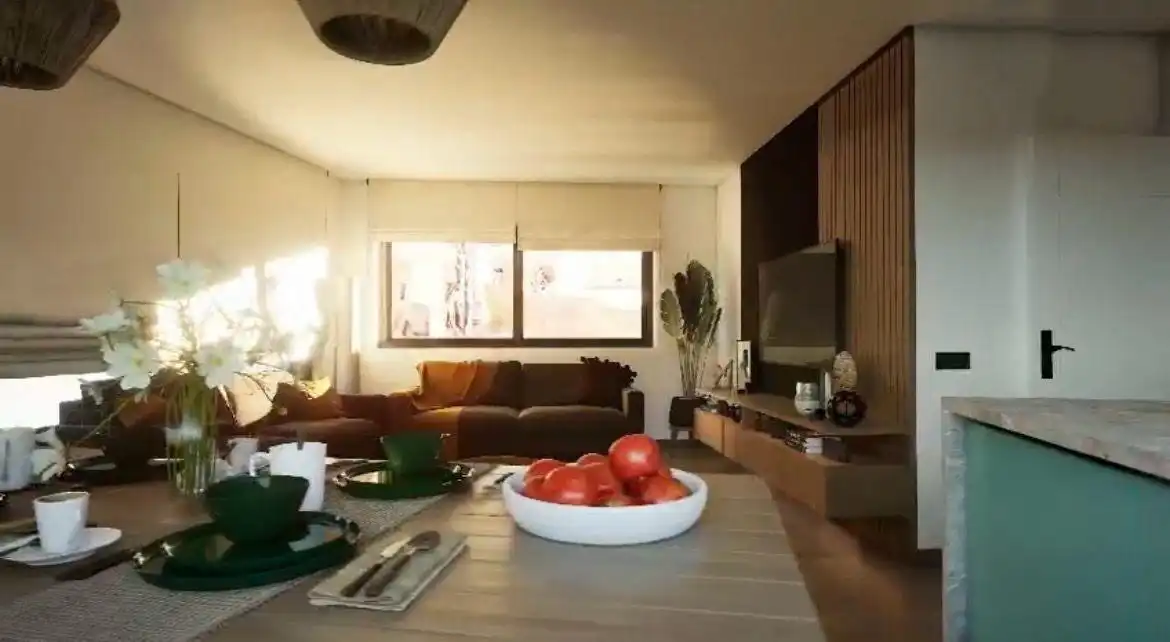 Wohnzimmer von Erdgeschoss zum Verkauf in Mataró mit Klimaanlage und Heizung