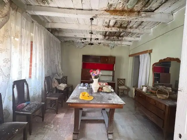 Menjador de Casa adosada en venda en San Miguel del Arroyo amb Jardí privat