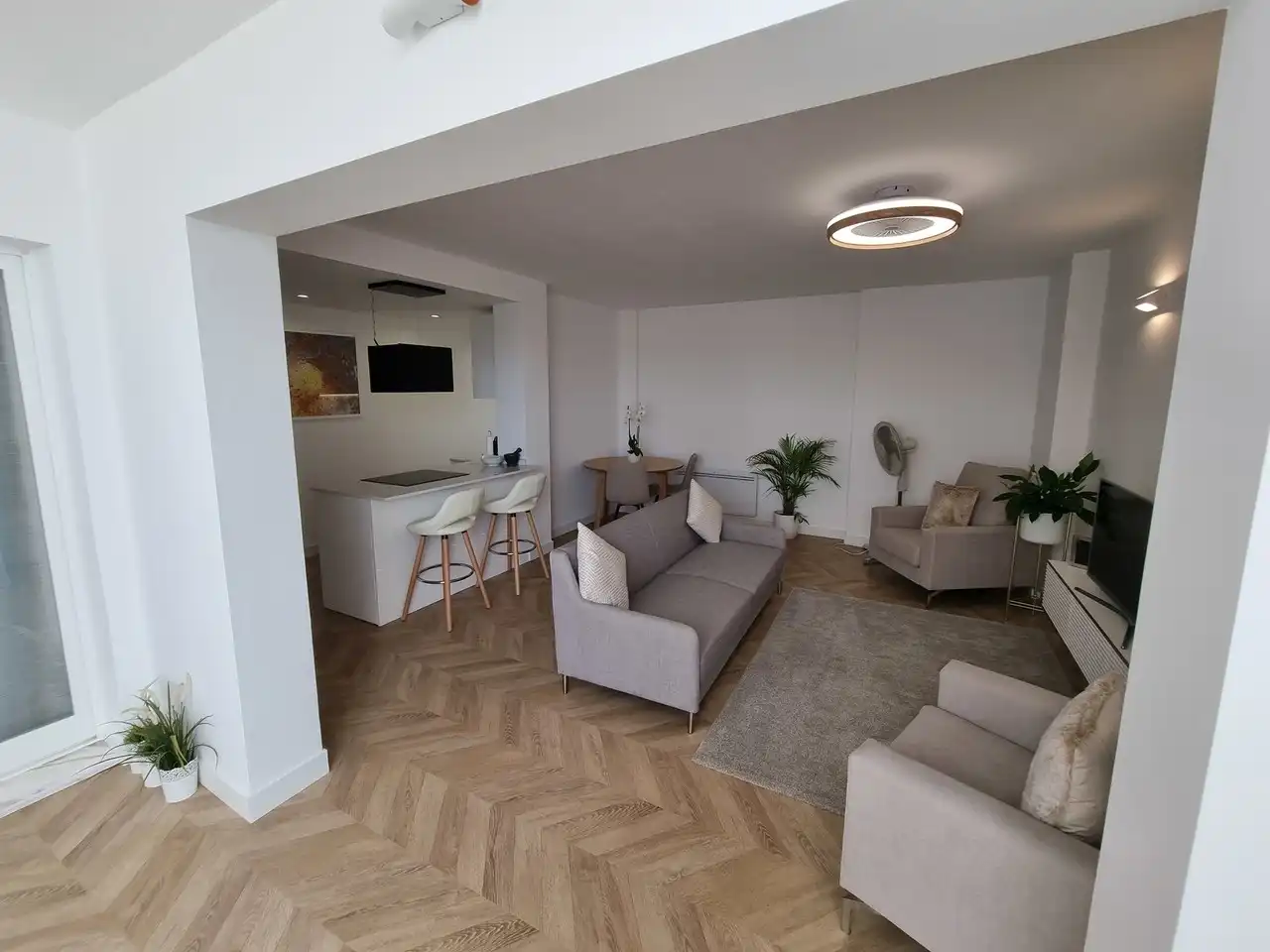Living room of Apartments for sale in Mojácar  with Air Conditioner, Swimming Pool and Furnished