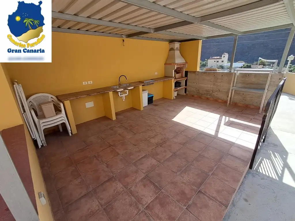 Terrasse von Wohnung zum Verkauf in Mogán mit Privatgarten und Terrasse
