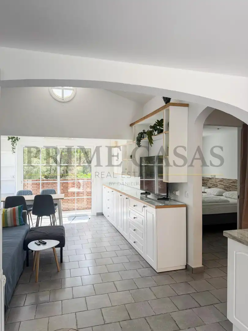Cuina de Casa o xalet de lloguer en San Bartolomé de Tirajana amb Aire condicionat, Jardí privat i Terrassa