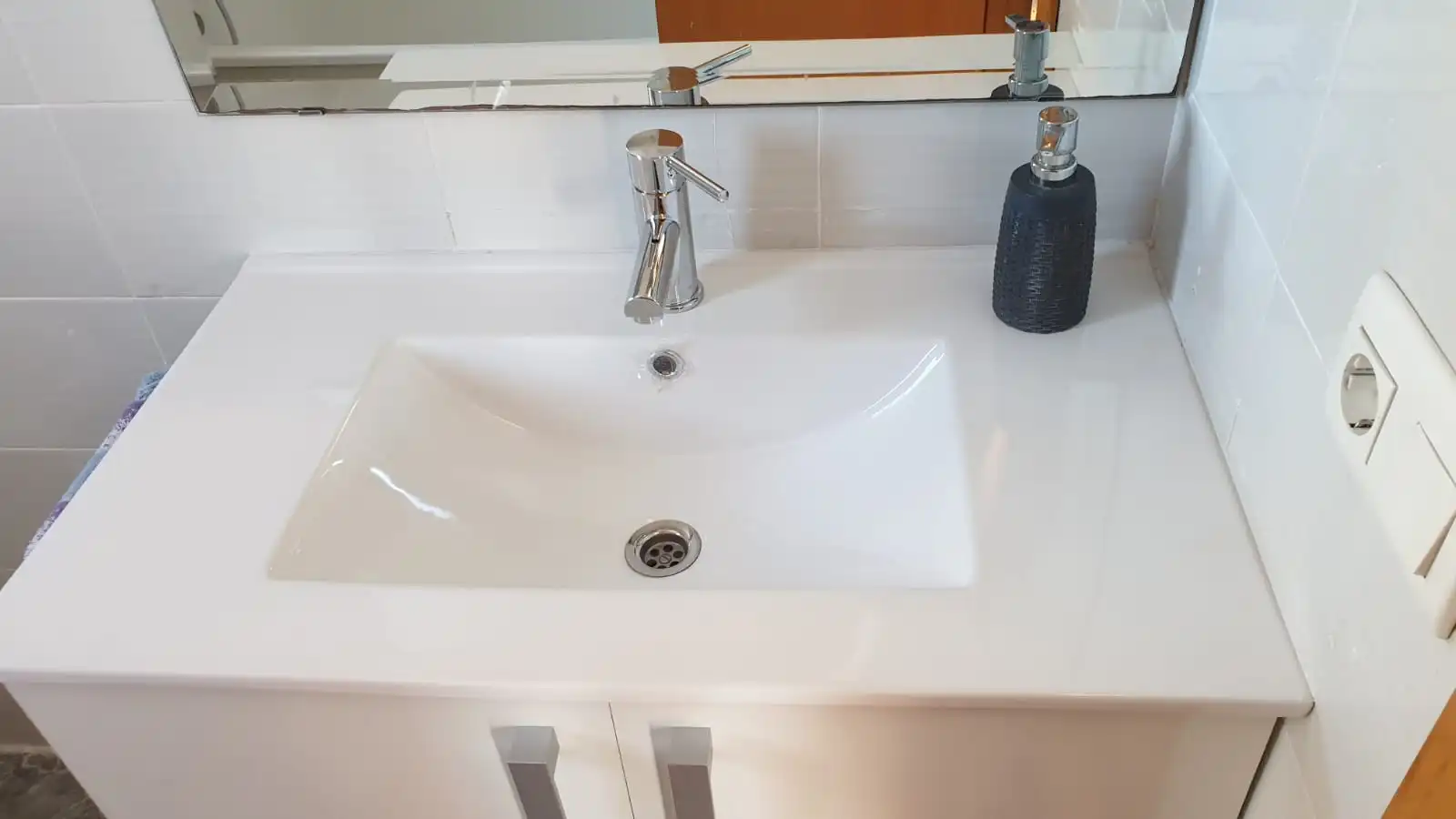 Badezimmer von Wohnung zur Miete in La Pobla de Farnals mit Klimaanlage, Terrasse und Möbliert