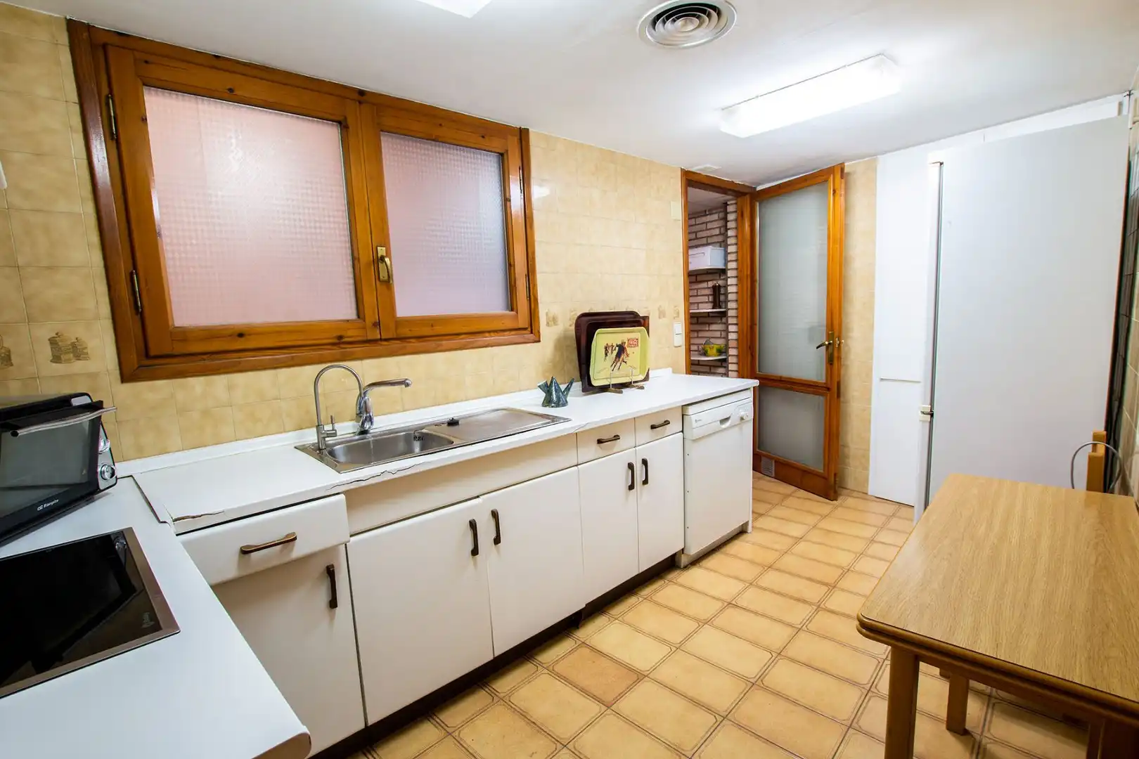 Küche von Wohnung zum Verkauf in Caspe mit Klimaanlage und Heizung