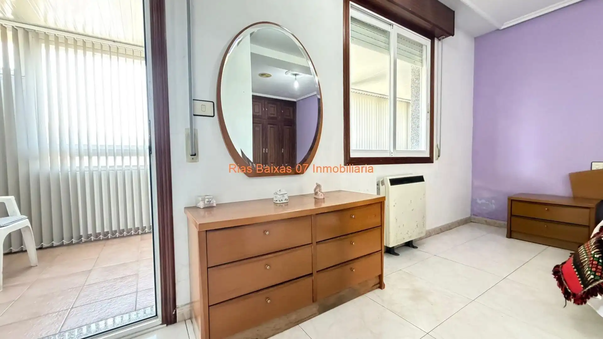 Bedroom of Flat for sale in Cortegada  with Heating, Terrace and Furnished