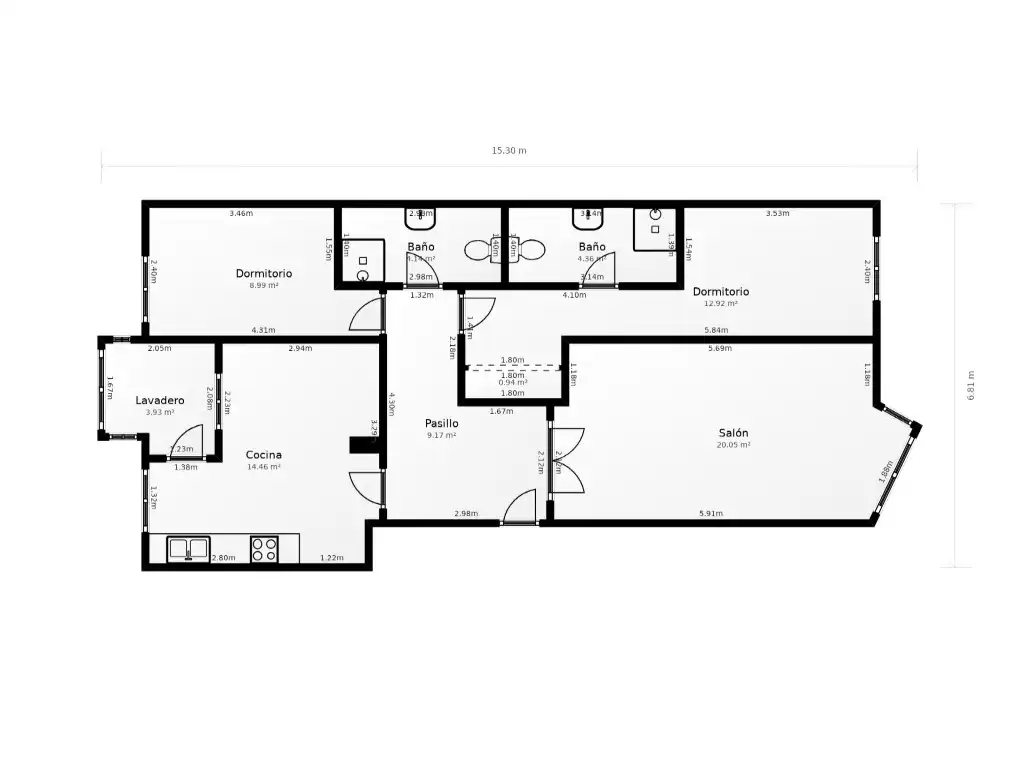 Wohnung zum Verkauf in Benicasim / Benicàssim mit Ofen und Mikrowelle