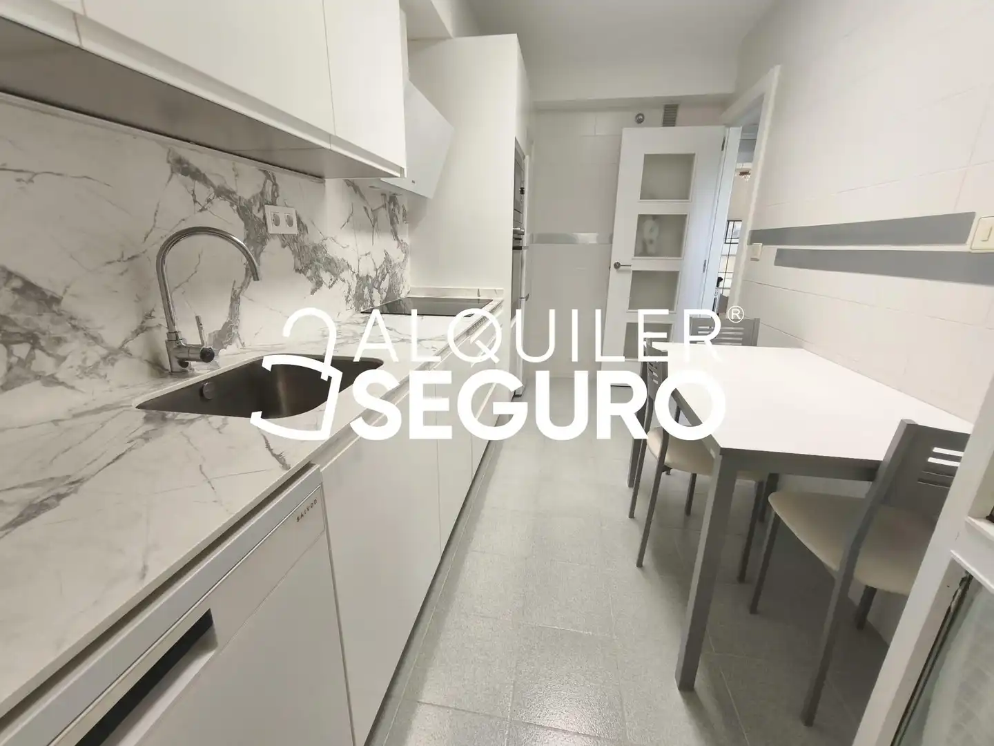 Cocina de Piso de alquiler en Zaragoza con Aire acondicionado, Calefacción y Terraza