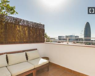Terrace of Flat to rent in  Barcelona Capital  with Air Conditioner, Heating and Furnished