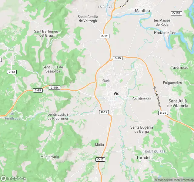 Vista exterior de Piso en venta en Vic