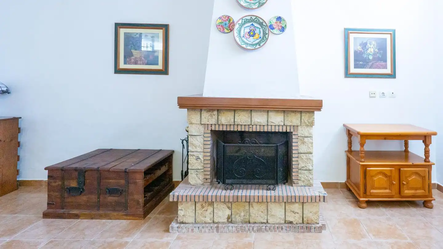Sala d'estar de Casa o xalet en venda en Elche / Elx amb Aire condicionat, Jardí privat i Terrassa