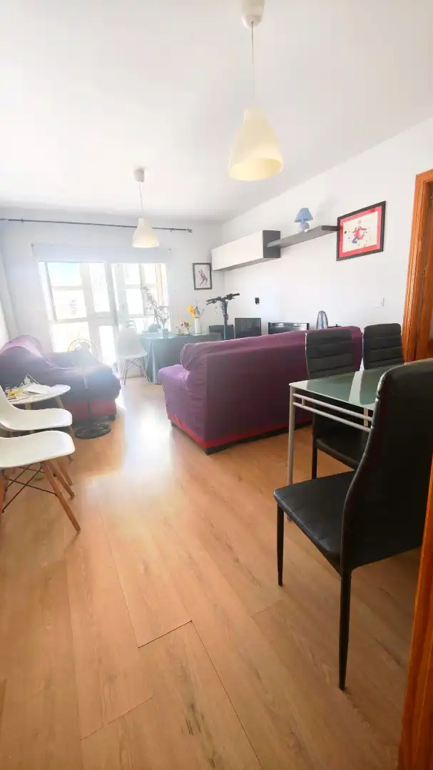 Sala d'estar de Pis en venda en Roquetas de Mar amb Moblat i Balcó